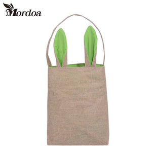 Easter Gift Bag Rabbit Ears Cloth Basket for Kids Celebration
