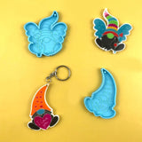 Easter Gnome Keychain Resin Mold DIY Crafts Pendant Silicone Mould