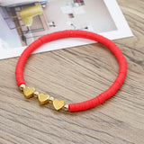 Easter Love Heart Beads Bracelet Women Jewelry