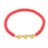 Easter Love Heart Beads Bracelet Women Jewelry