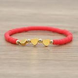 Easter Love Heart Beads Bracelet Women Jewelry