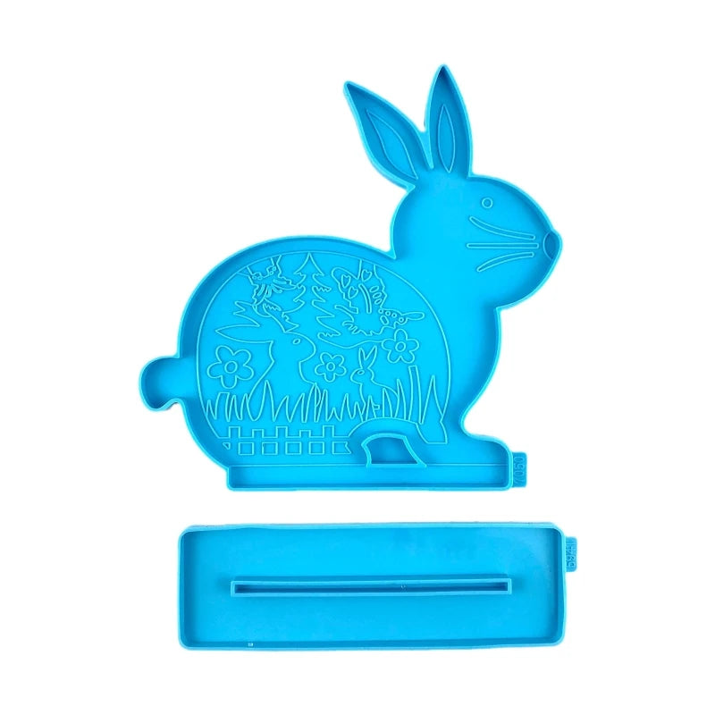 Easter Rabbit Bunny Epoxy Resin Mold Decoration