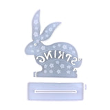 Easter Rabbit Bunny Desktop Ornament Resin Mold Table Sign Mould