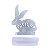 Easter Rabbit Bunny Desktop Ornament Resin Mold Table Sign Mould