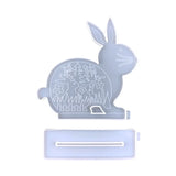 Easter Rabbit Bunny Desktop Ornament Resin Mold Table Sign Mould