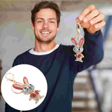 Easter Rabbit Keychain Pendant Hanging Rabbit Craft Key Chain