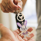 Easter Rabbit Keychain Pendant Hanging Rabbit Craft Key Chain