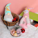 Easter Soft Stuffed Faceless Doll with Bunny Hat