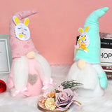 Easter Soft Stuffed Faceless Doll with Bunny Hat