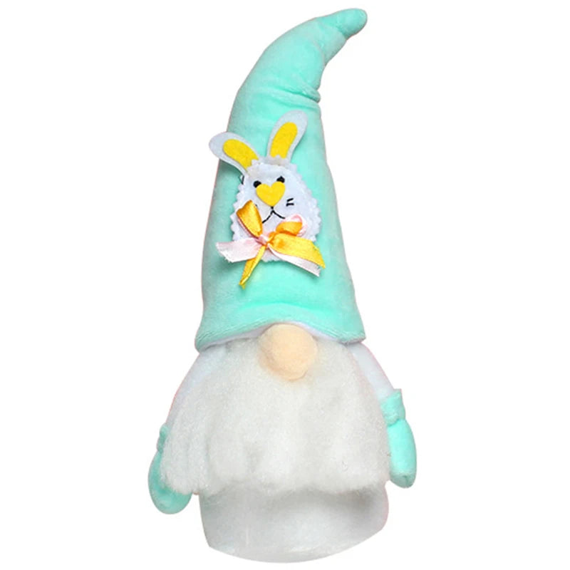Easter Soft Stuffed Faceless Doll Plush Ornament with Bunny Hat