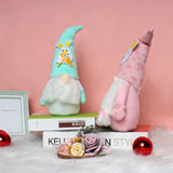 Easter Soft Stuffed Faceless Doll Plush Ornament with Bunny Hat