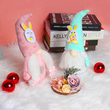 Easter Soft Stuffed Faceless Doll Plush Ornament with Bunny Hat