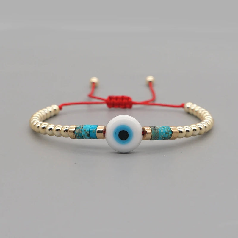 Evil Eye Beaded Bracelet for Women