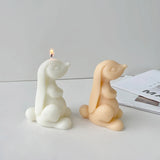 Long Ear Rabbit Silicone Mold Candle Making