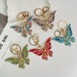 Butterfly Bows Glitter Keychains for Wedding Guests
