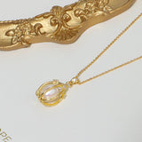 Natural Pearl Pendant Cage Necklace - Hot Seller