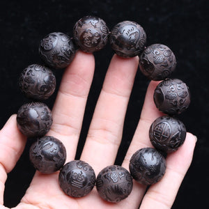 Ebony Bead Lucky Zodiac Men's Bracelet