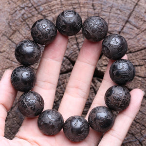 Ebony Bead Lucky Zodiac Men's Bracelet