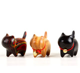 Ebony Carved Cat Rainbow Creative Furnishing Articles