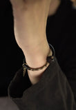 Ebony Space Beads Wood Bracelets Brass Charm Boho Jewelry