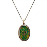 Ebrulu Elif-Vav Resin Necklace Ore