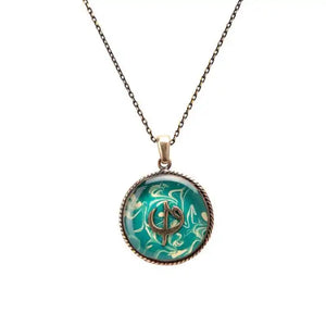 Handmade Resin Necklace Ore Pendant