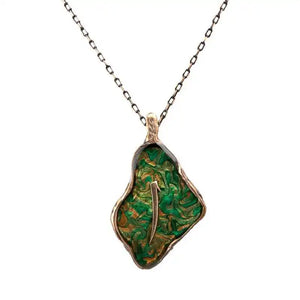 Ebrulu Elif Resin Necklace Handmade