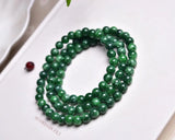 Echsun Emerald Gemstone Bracelet 6mm Charms Jewelry 3 Turns