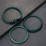 Men Bracelet Set Red Cord Chain Wish Fabric Gift For Him
