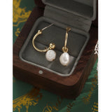 Natural Freshwater Pearls Drop Earrings Allergy-Free Jewelry