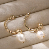 Natural Freshwater Pearls Drop Earrings Allergy-Free Jewelry