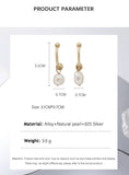 Natural Freshwater Pearls Drop Earrings Allergy-Free Jewelry