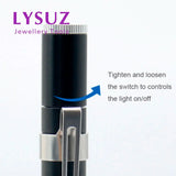 Efficient Condensing Light Source Penlight for Gemstone Spectroscope