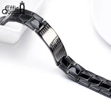 Effie Quee Cross Pattern Stainless Steel Bracelet