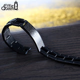 Effie Quee Cross Pattern Stainless Steel Bracelet