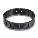 Effie Quee Cross Pattern Stainless Steel Bracelet