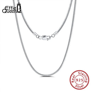 925 Sterling Silver Chain 40cm-60cm Length Necklace for Women Men