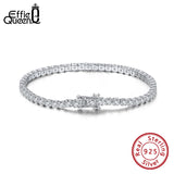 925 Silver Tennis Bracelet Pave Cubic Zirconia Bangle
