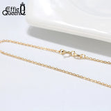 925 Silver Chain Necklace 18K Jewelry