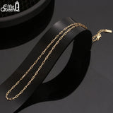 925 Silver Paperclip Link Chain Necklace Basic Party Jewelry