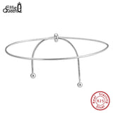 925 Silver Italian Snake Chain Anklet 1.2mm Adjustable Foot Jewelry SA53