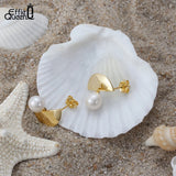 925 Sterling Silver Baroque Pearl Earrings for Women GPE48