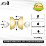 925 Sterling Silver Baroque Pearl Earrings for Women GPE48
