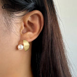 925 Sterling Silver Baroque Pearl Earrings for Women GPE48