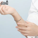 925 Silver Adjustable Tennis Chain Bracelet Women Zirconia Jewelry SB149