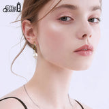 925 Silver Vintage Pearl Drop Earrings Freshwater Pearl Earrings for Women