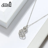 Fox Pendant Necklace S925 Sterling Silver for Women Gift