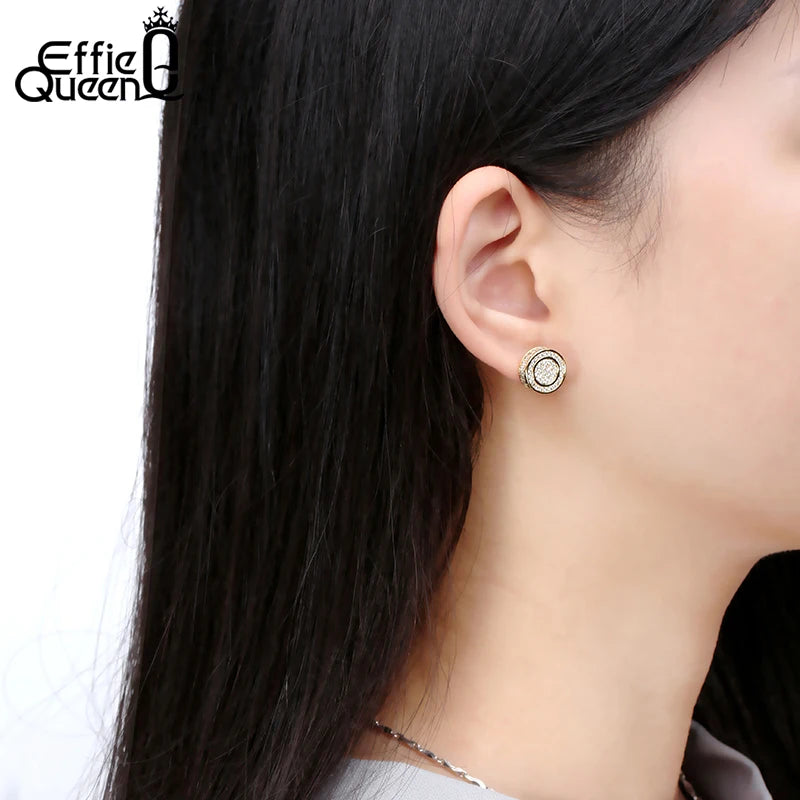 Effie Queen Zirconia Stud Earrings for Women DE130