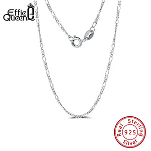 Italian 925 Silver Diamond-Cut 4mm Link Chain Necklace
