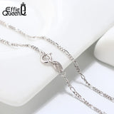 Italian 925 Silver Diamond-Cut 4mm Link Chain Necklace
